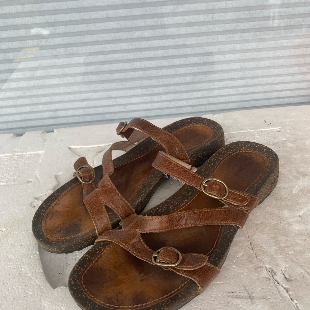 Teva 4186 Women’s Brown Leather Sandals Size W10 - Picture 11 of 15